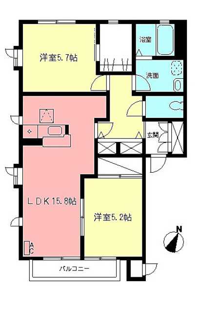 グランシャリオAの間取り