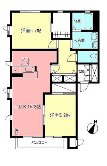 【間取り】 | グランシャリオA