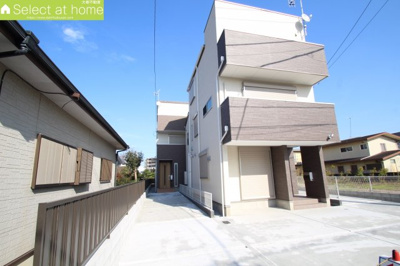 【前面道路含む現地写真】 | 海老名市中新田3丁目　新築戸建　全3棟【仲介手数料無料】