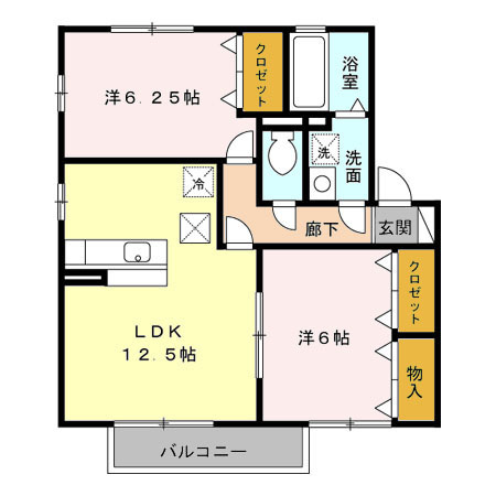 【間取り】 | ウィルモアグッドラックⅡ