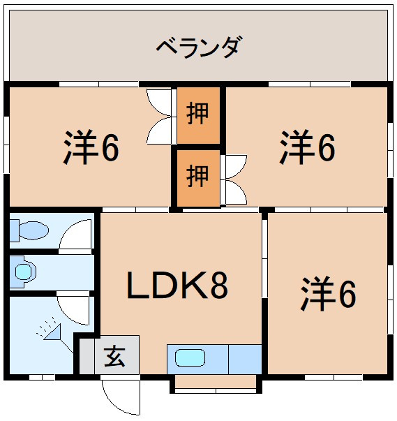 マンション昌の間取り