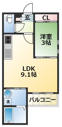 REGALEST新大江の間取り