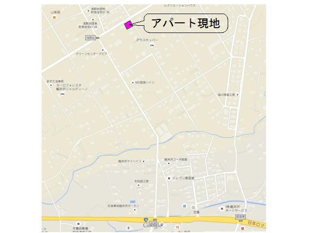 Wistaria Karuizawa Ⅲの地図