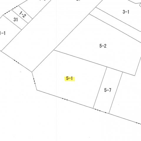 足利市江川町２丁目の売地の区画図