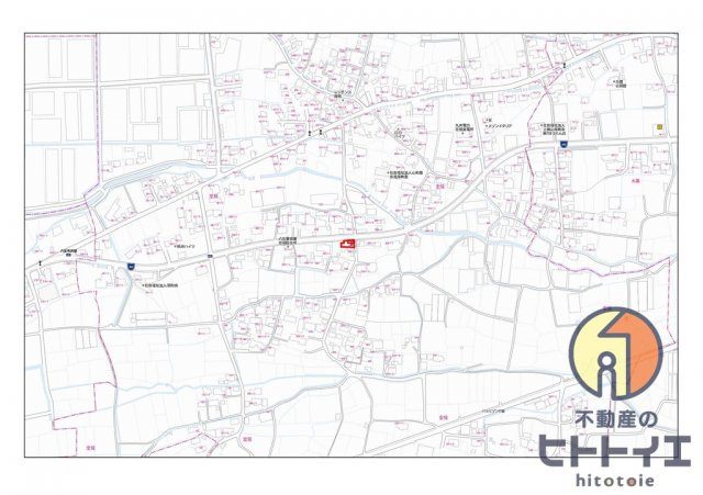 売地）八女市忠見　50.86坪の地図