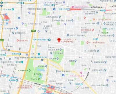 【地図】 | レジデンスウエストアロウ夕陽ヶ丘