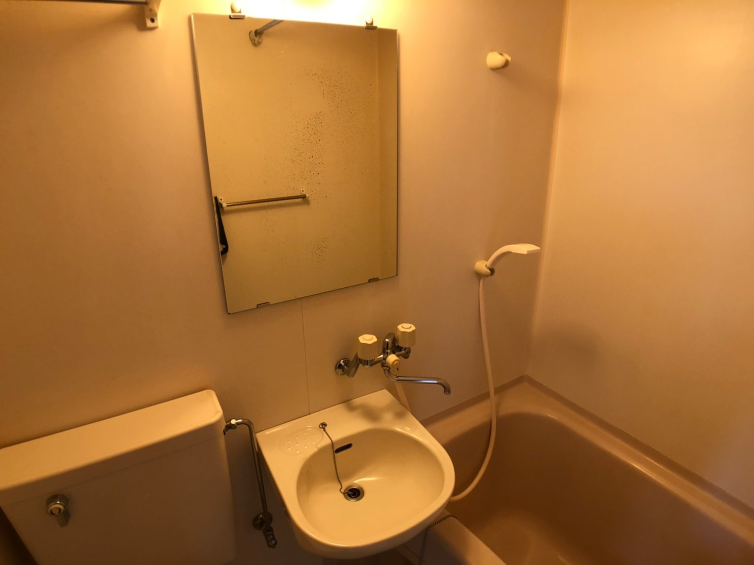 長瀬駅前マンションの洗面所