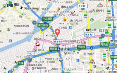 【地図】 | リーガル江戸堀ウエストパーク