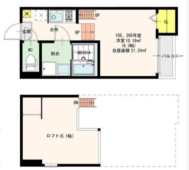 ラ ベルメール アパート 1kタイプ 広々ロフト付物件 敷金ゼロ バストイレ別 風呂付 お買い得物件 インターネット無料 人気シリーズ おすすめ物件 学生用 女性向け シューズボックス 洗面台 通風良好 シャワー付洗面台 豊島区 大塚周辺の不動産なら仲橋