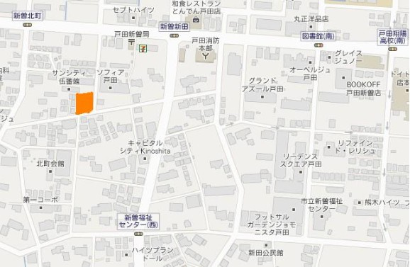 金子パーキングの地図