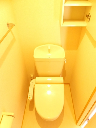 ラピネスうきは【キャッシュバック対象物件】のトイレ|シンプルで使いやすいトイレです