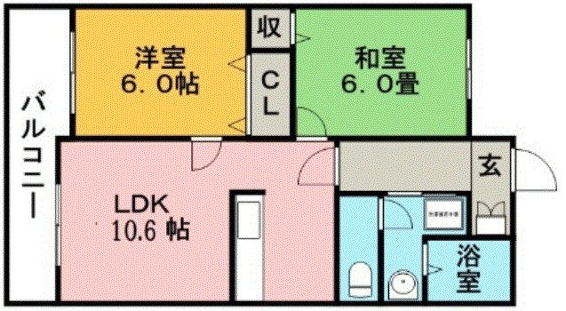 メゾンフルール【キャッシュバック対象物件】の間取り