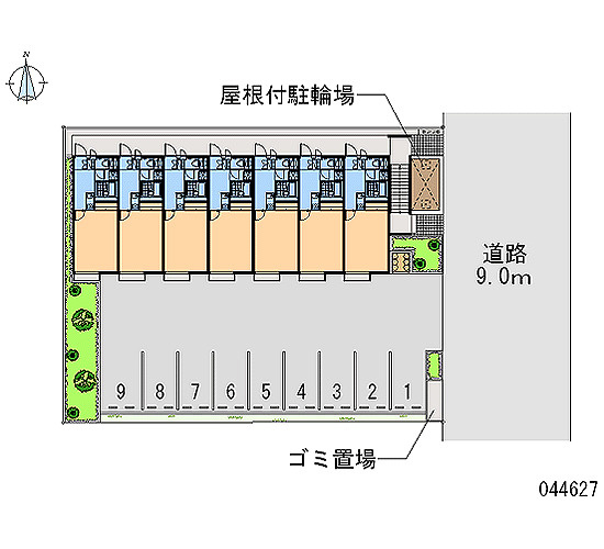 レオネクストフラワーヒルⅢの区画図