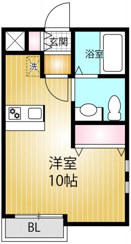 【間取り】 | ドムスソラリス | 広々洋室は10帖！
