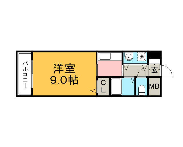イーズガーデン中央の間取り