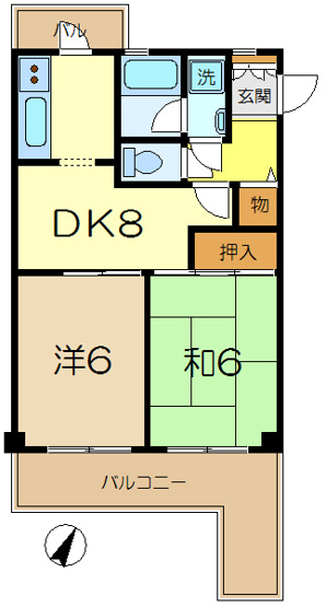 【間取り】 | グレイスハイツ２