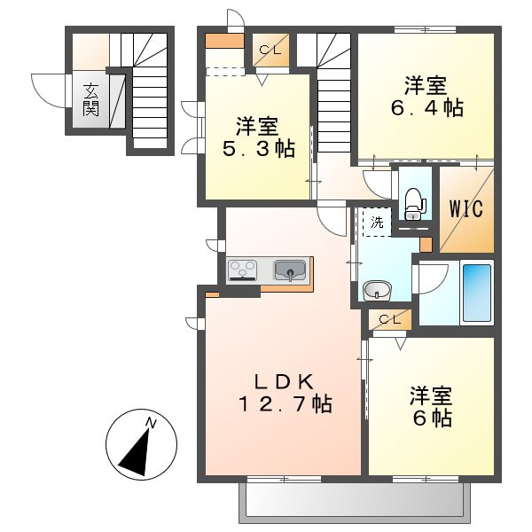 アドリームＡの間取り