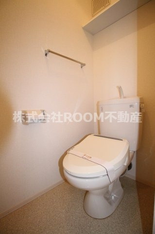 セジュール楽楽 A棟・B棟のトイレ|落ち着いたトイレです