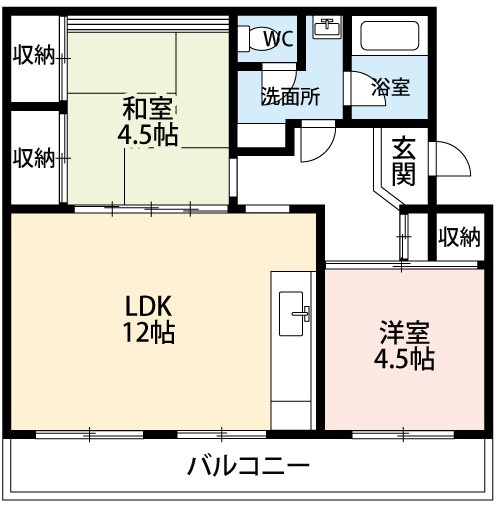 【間取り】 | トモエコーポ