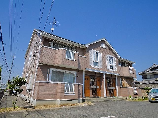 サンハイツミヤコの外観|おしゃれな外観です