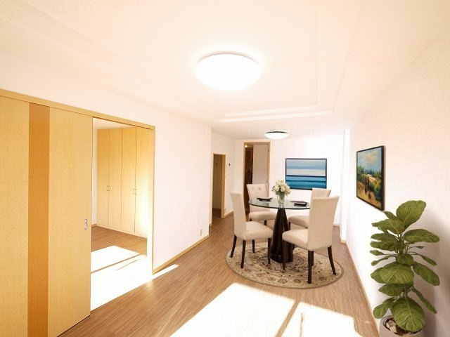 ＣＨＥＲＲＹ　ＨＯＵＳＥ（チェリーハウス）の居間・リビング|CGで家具等を配置したもので家具等は含まれません