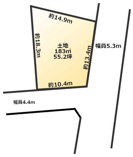 笠間市大田町土地の土地図
