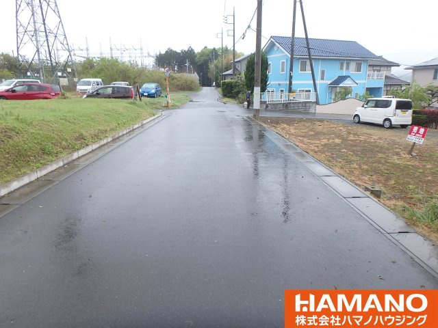 笠間市大田町土地の前面道路含む現地写真