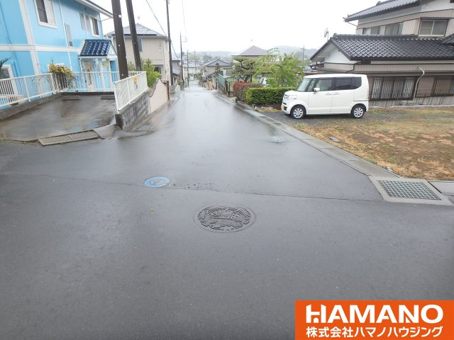 笠間市大田町土地の前面道路含む現地写真