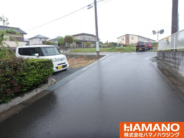 笠間市大田町土地の前面道路含む現地写真