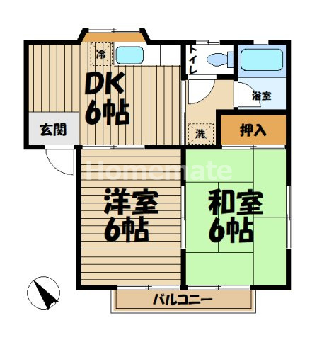【間取り】 | メゾンアイⅡ