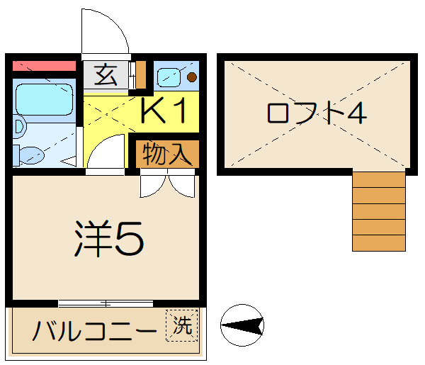【間取り】 | パレス杉田１