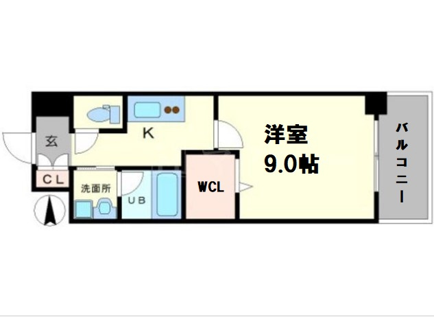 【間取り】 | グレイス難波南