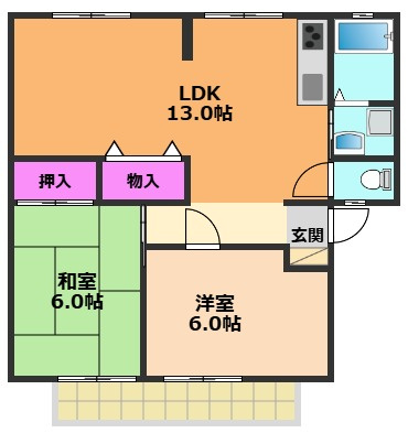 【間取り】 | リオラムール2