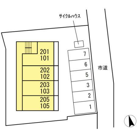 グラシューズ・Ｍの区画図