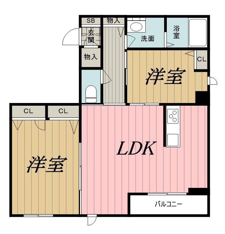  maison de Ⅰ（メゾンドアイ）の間取り