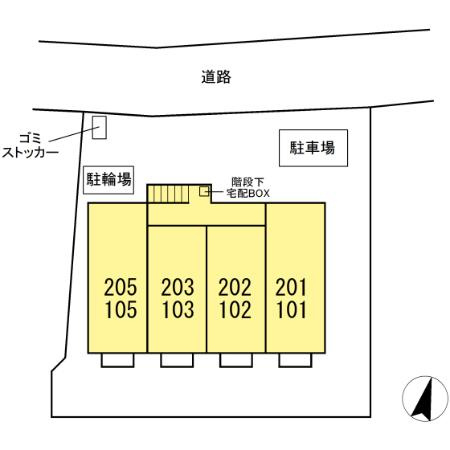 モナリエ松風台の区画図