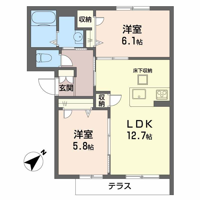 エフメゾンの間取り