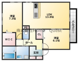 【間取り】 | Ｄ-room青山 B棟