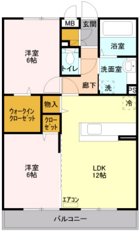 ポッソ ヴィラージュの間取り