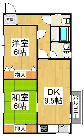 【間取り】 | 栄町ハイツ