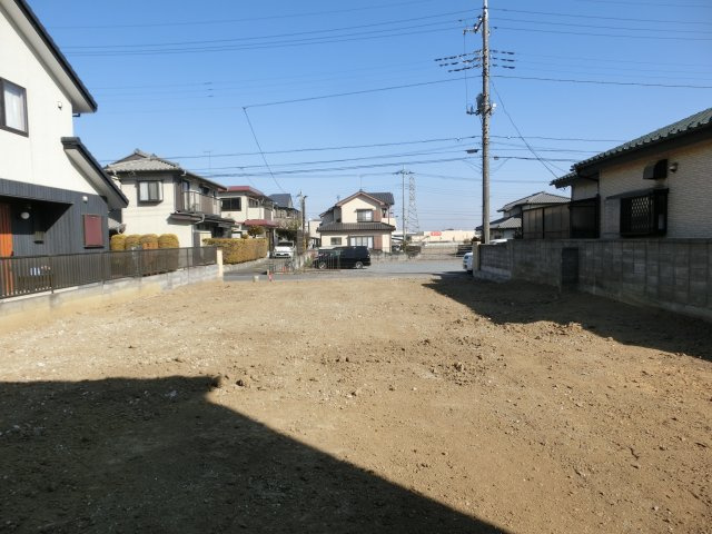 鴻巣市宮地５丁目の売地の展望|2021年1月21日12時頃撮影。物件の奥から接道する道路方向に向かって撮影。