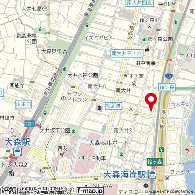 【地図】 | ルーブル品川南大井弐番館