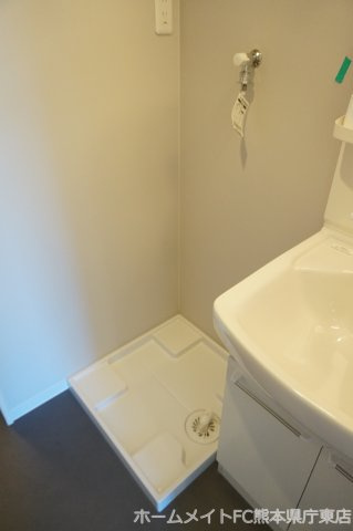 熊本市中央区本荘６丁目のアパートの洗面所
