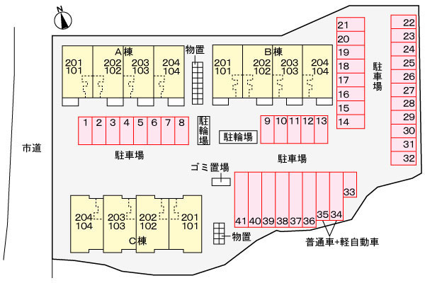 コンフォールＣの区画図