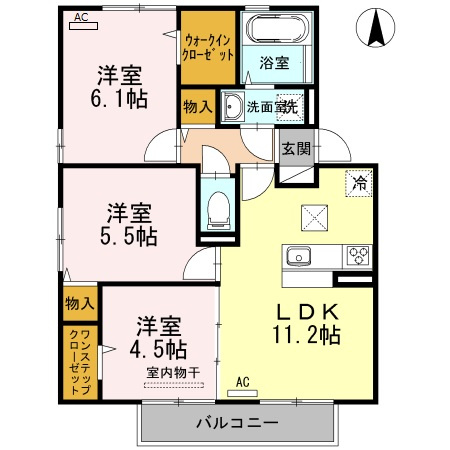 アンヌプリ【キャッシュバック対象物件】の間取り