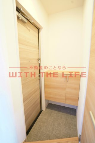 パークハイム上津【キャッシュバック対象物件】の玄関|落ち着いた玄関です