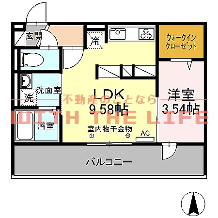 パークハイム上津【キャッシュバック対象物件】の間取り