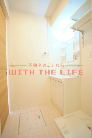 パークハイム上津【キャッシュバック対象】の洗面所|脱衣スペースもあります