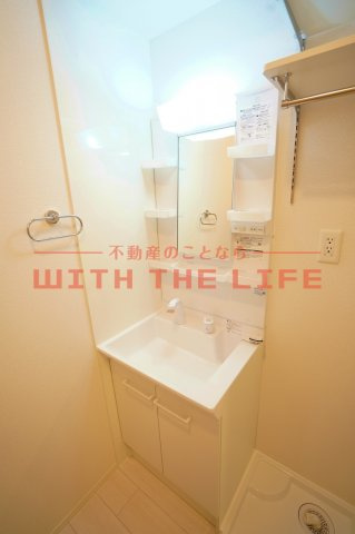 パークハイム上津【キャッシュバック対象】の独立洗面台|使いやすい独立洗面台です