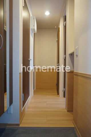 熊本市東区桜木２丁目のアパートの玄関